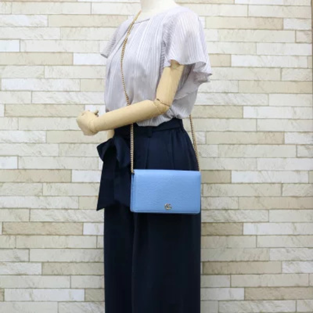 Gucci Shoulder Marmont Blue Bag